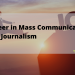Career in Mass Communication and Journalism