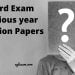 Board Exam Previous year Question Papers