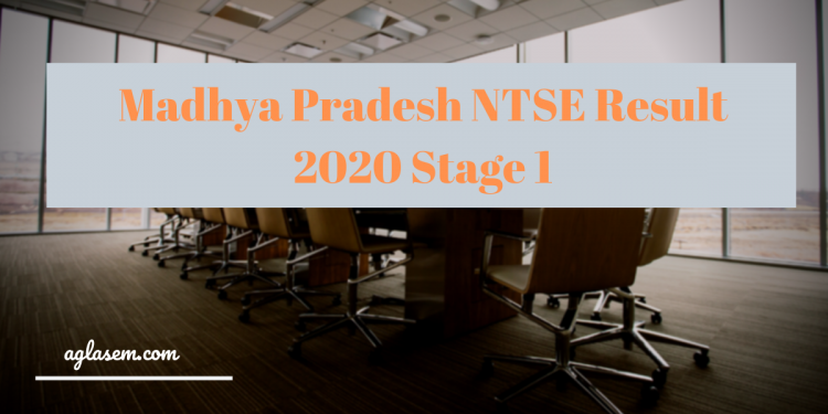 Madhya Pradesh NTSE Result 2020 Stage 1