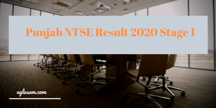 Punjab NTSE Result 2020 Stage 1