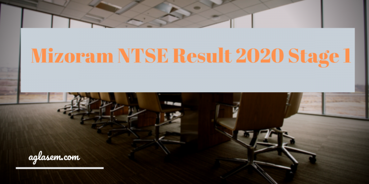 Mizoram NTSE Result 2020 Stage 1