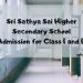Sri Sathya Sai Higher Secondary School Admission