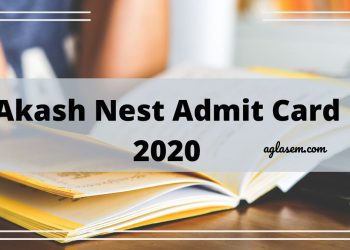 Akash Nest Admit Card 2020