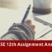 CGBSE 12th Assignment Answers