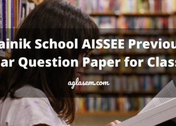 Sainik School AISSEE Previous Year Question Paper for Class 6