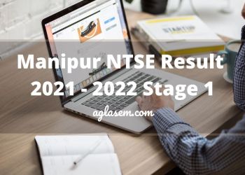 Manipur NTSE Result 2021 Stage 1