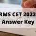 RMS CET 2022 Answer key