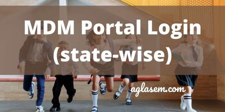 MDM Portal Login (state-wise)