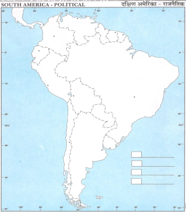 Political Map of South America PDF - Countries, Capitals - AglaSem