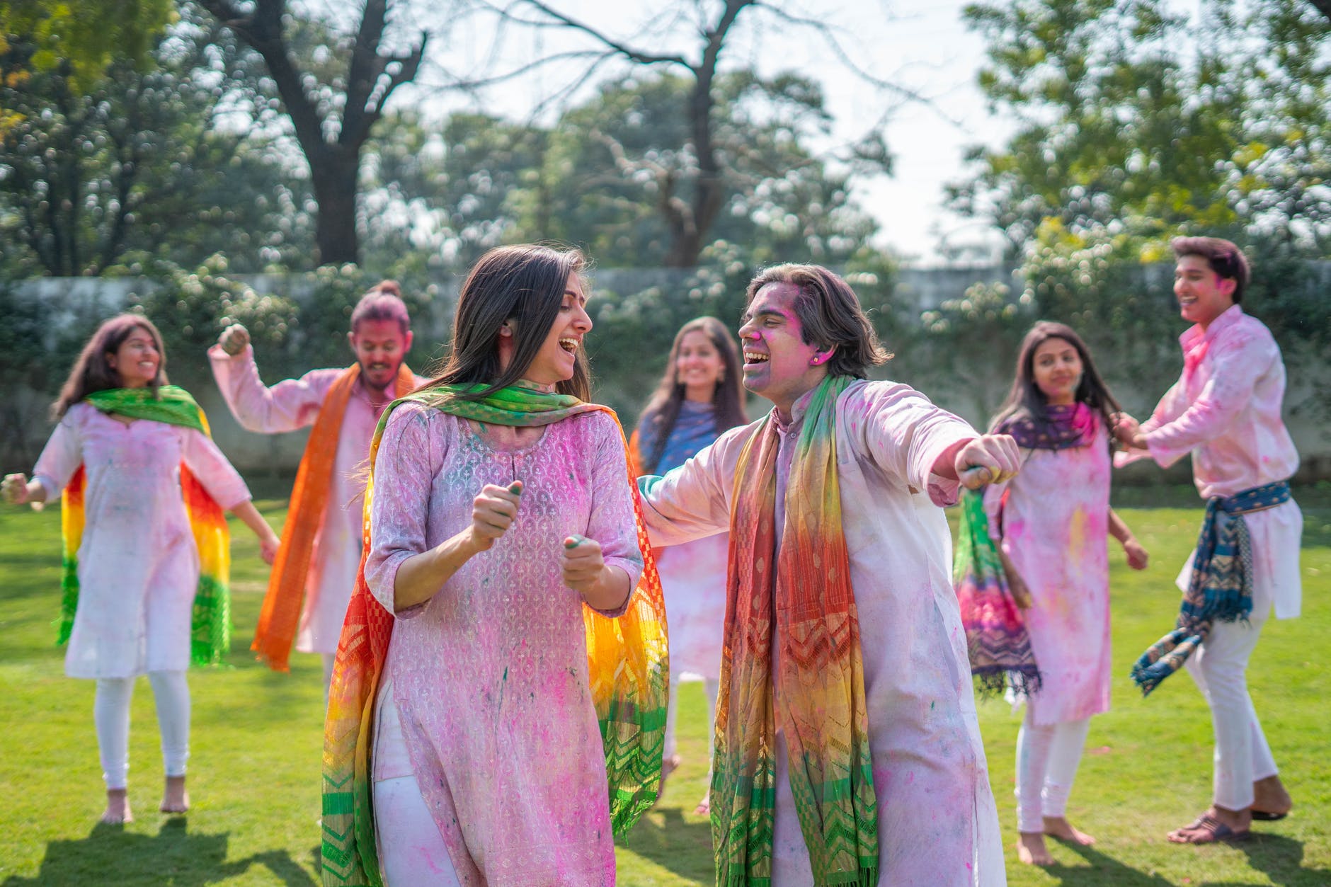 essay of holi in 150 words